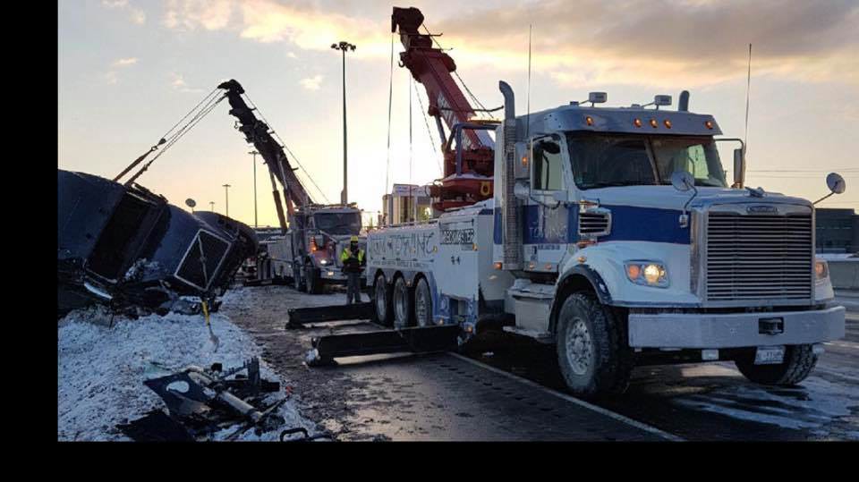 Heavy crash scene recovery